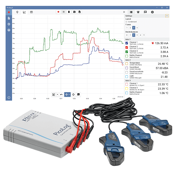 PicoLog CM3 — Three-channel Current Data Logger view 3
